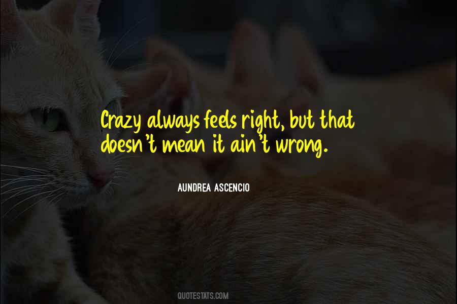 The Wrong Feels Right Quotes #1861736