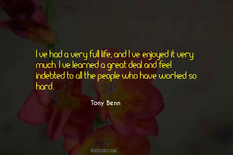 Quotes About Tony Benn #273705
