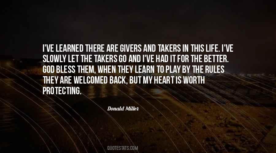 There Are Givers And Takers Quotes #1680862