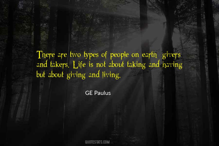 There Are Givers And Takers Quotes #515187