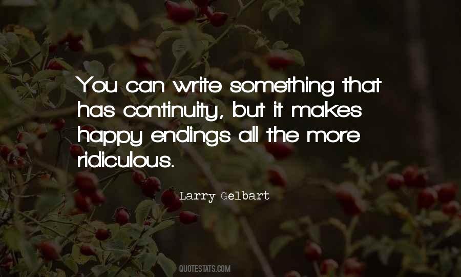 There Are No Happy Endings Quotes #61153
