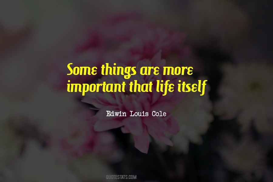 There's More Important Things In Life Quotes #355864