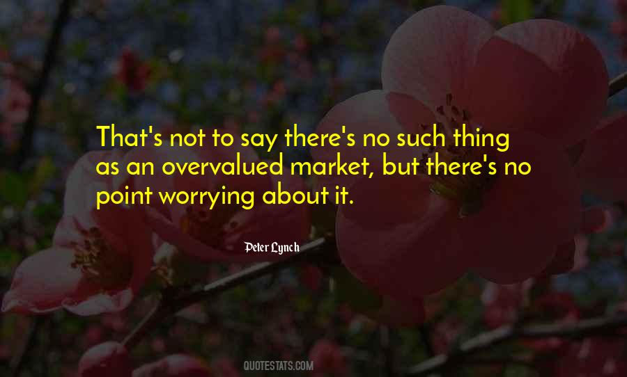 There's No Point In Worrying Quotes #1015130