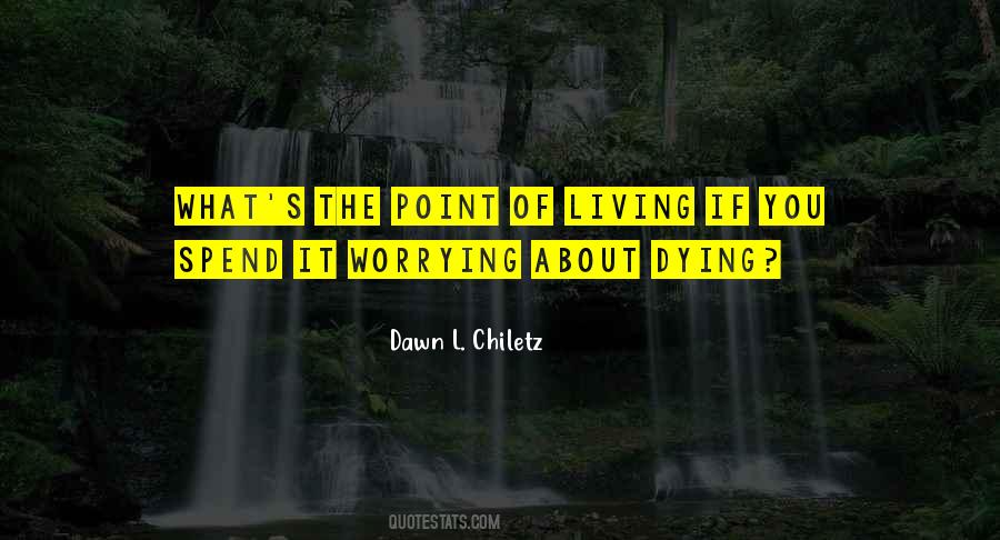 There's No Point In Worrying Quotes #1052406