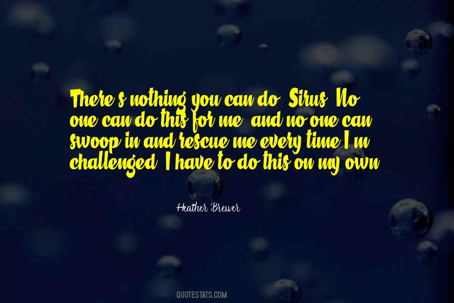 There's Nothing You Can Do Quotes #746297