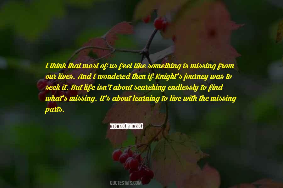 There's Something Missing In My Life Quotes #124617