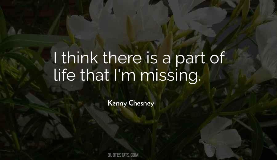 There's Something Missing In My Life Quotes #138534