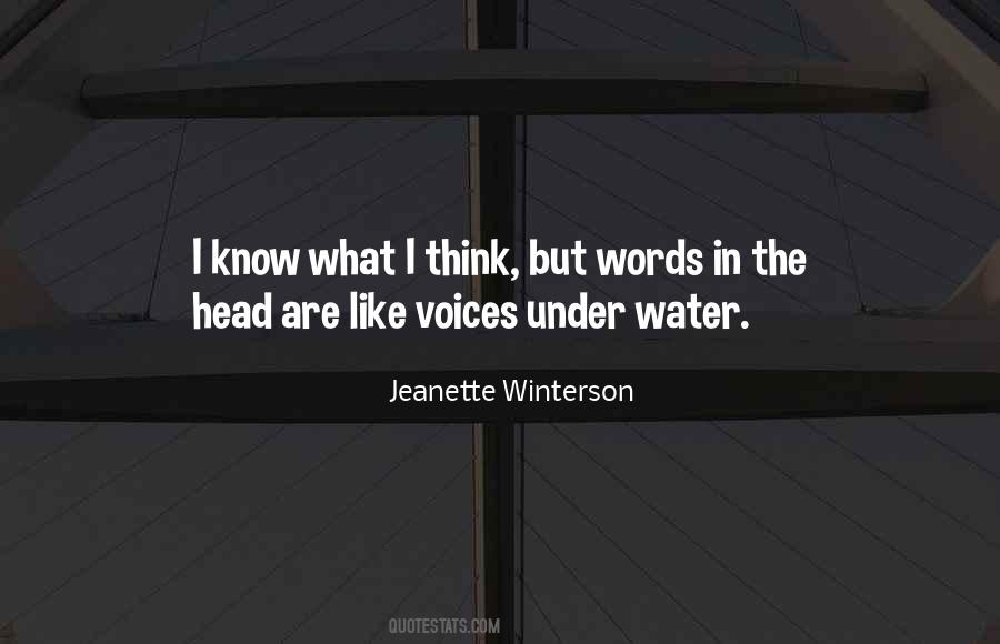 These Voices In My Head Quotes #93127