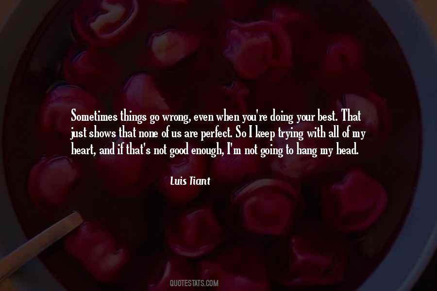 Things Are Going Wrong Quotes #750627