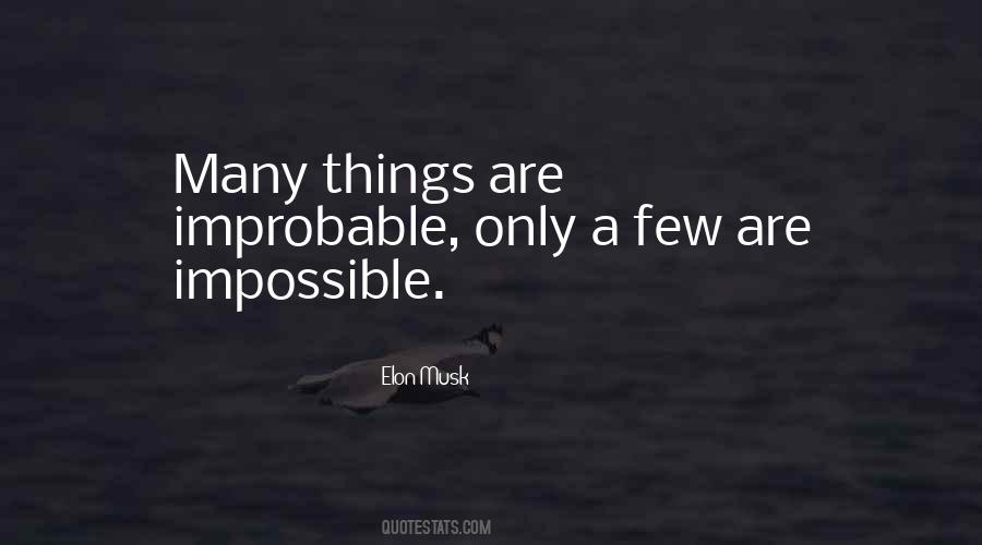Things Are Impossible Quotes #72134