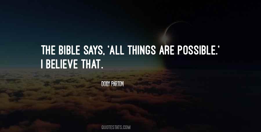 Things Are Possible Quotes #1186296