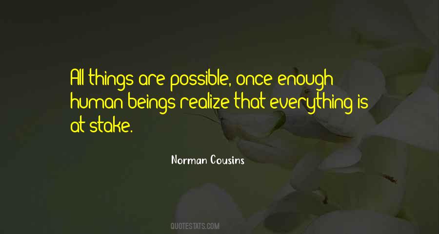 Things Are Possible Quotes #276973