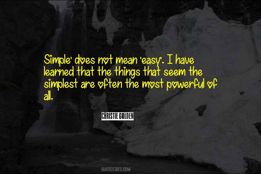 Things Are Simple Quotes #328101