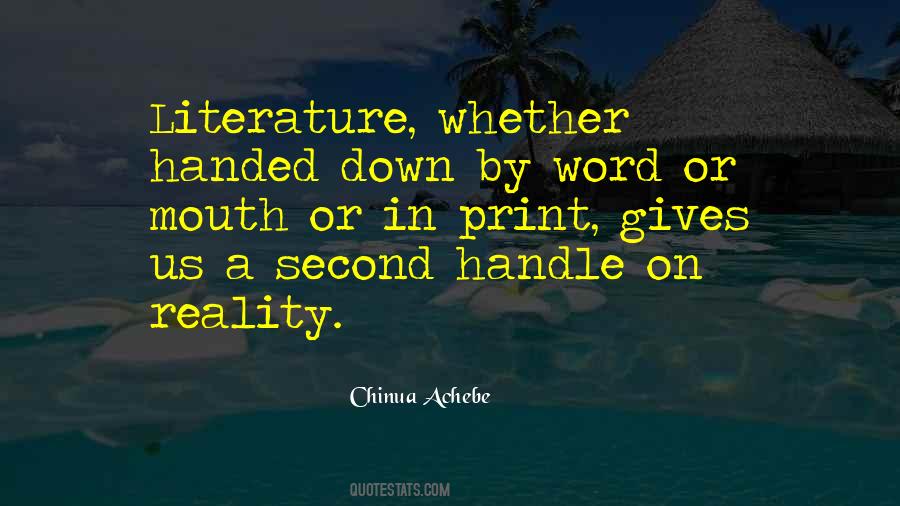 Quotes About Chinua Achebe #712873