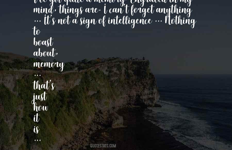 Things I Can't Forget Quotes #1839186