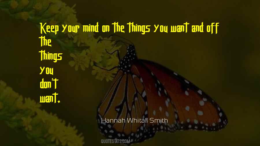 Things You Want Quotes #440514