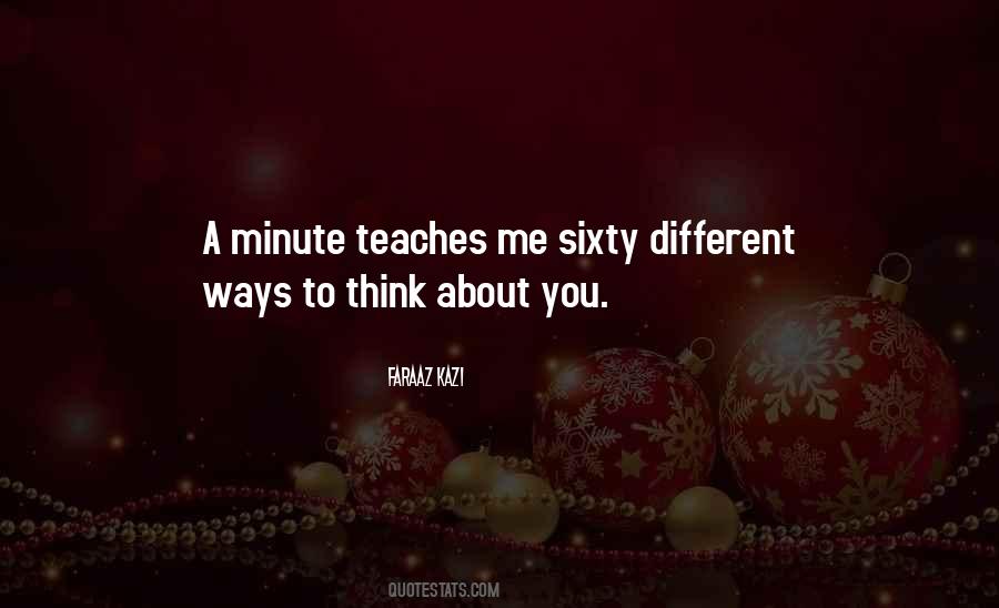 Think A Minute Quotes #961406