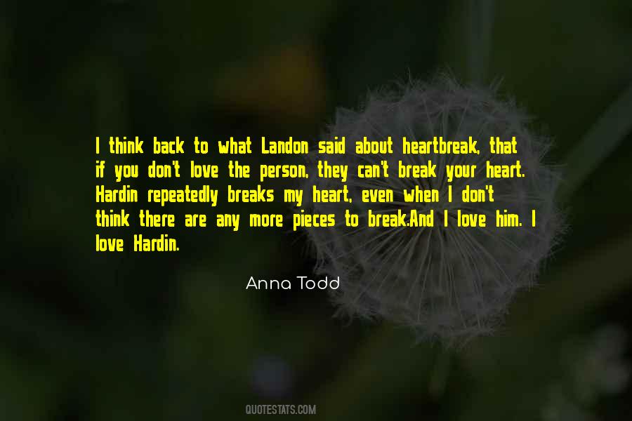 Think About My Love Quotes #1120095