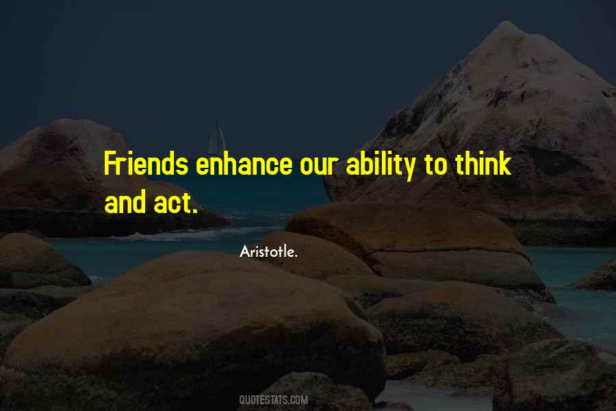 Think And Act Quotes #1091788