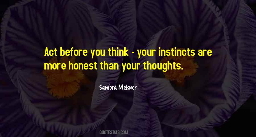 Think Before Acting Quotes #1309191