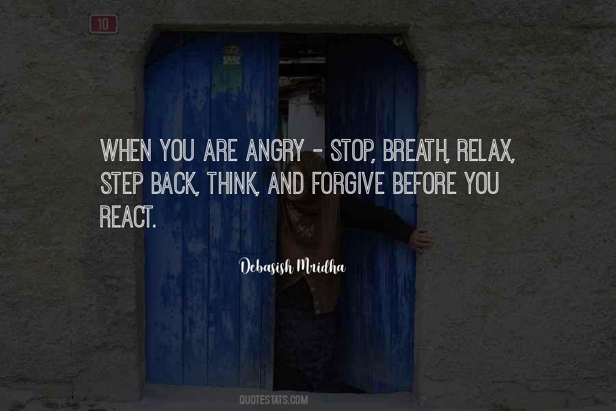 Think Before You React Quotes #109417