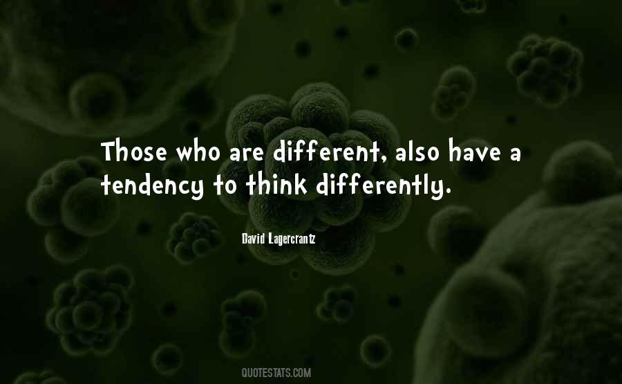 Think Differently Quotes #599709
