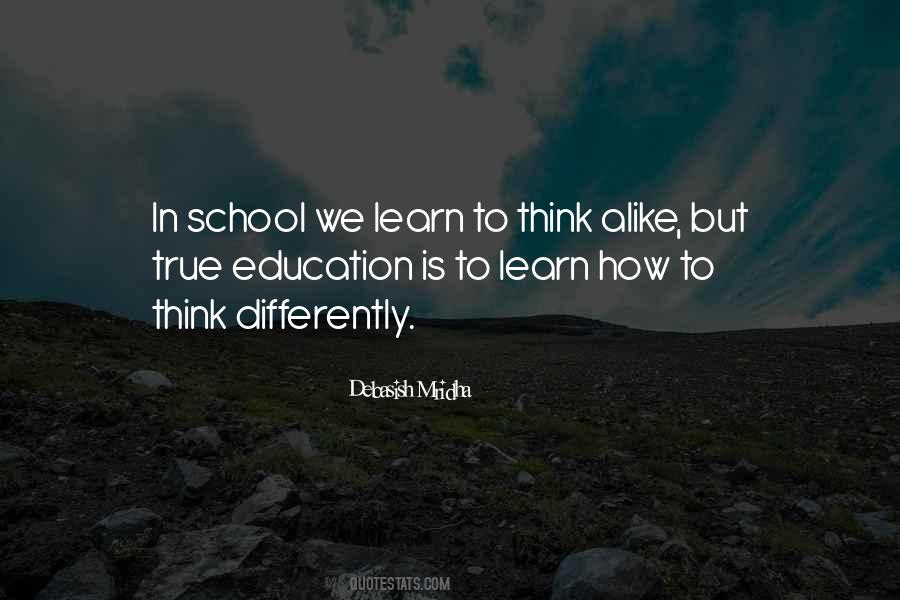 Think Differently Quotes #812745