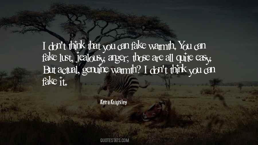 Think I'm Fake Quotes #103782