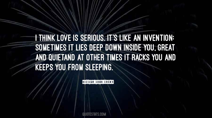 Think Love Quotes #1310981