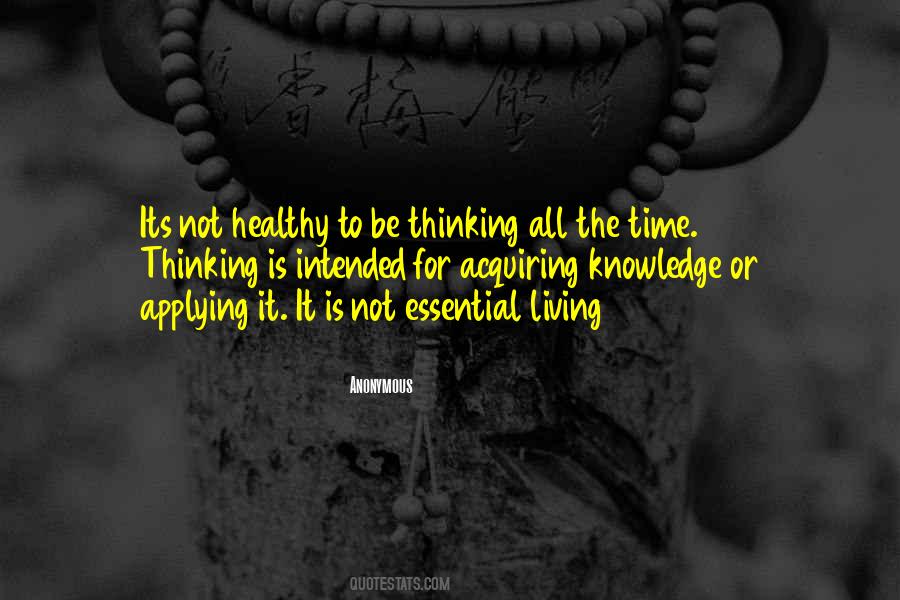Thinking All The Time Quotes #1076308
