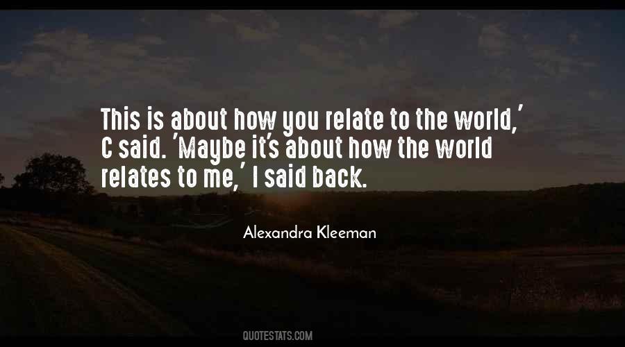 Quotes About Alexandra #35314