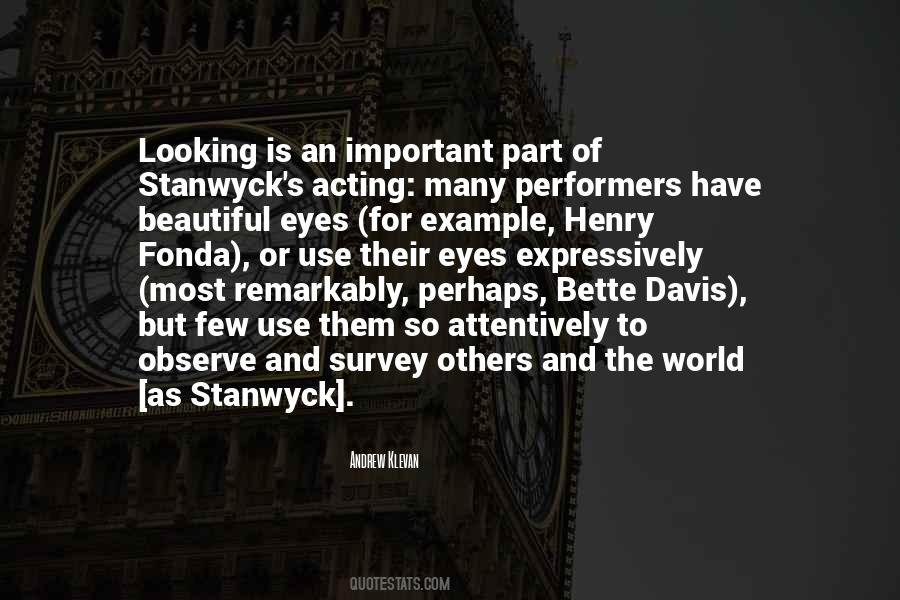 Quotes About Barbara Stanwyck #727658
