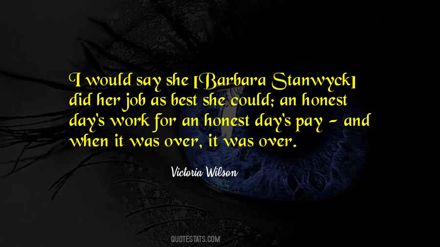 Quotes About Barbara Stanwyck #834679