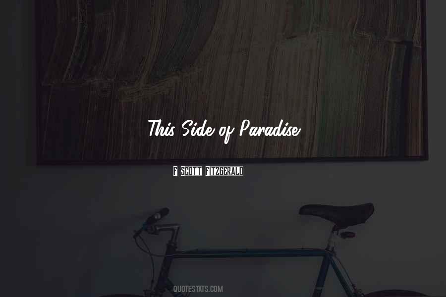 This Side Of Paradise Quotes #1861768