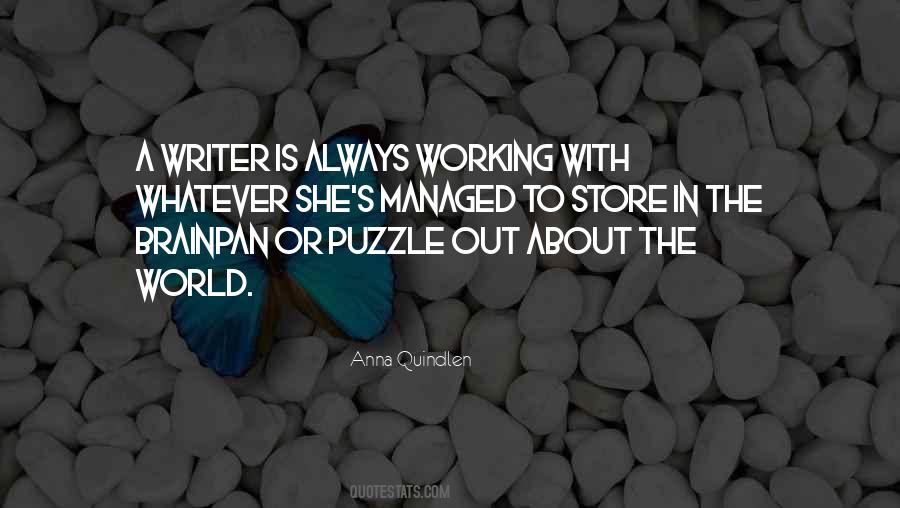 Quotes About Always Working #1219