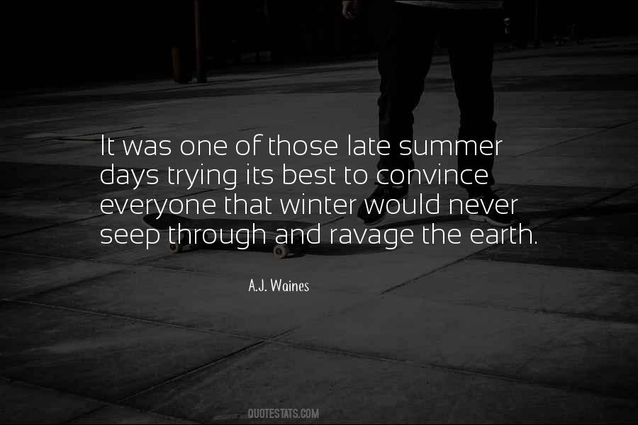Those Summer Days Quotes #160461