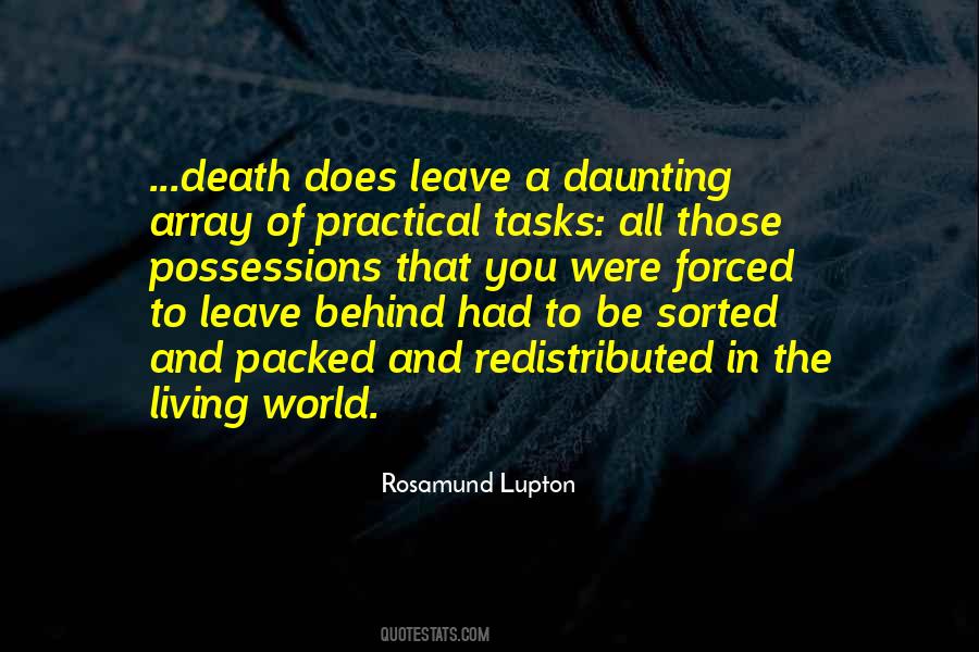 Those You Leave Behind Quotes #605462