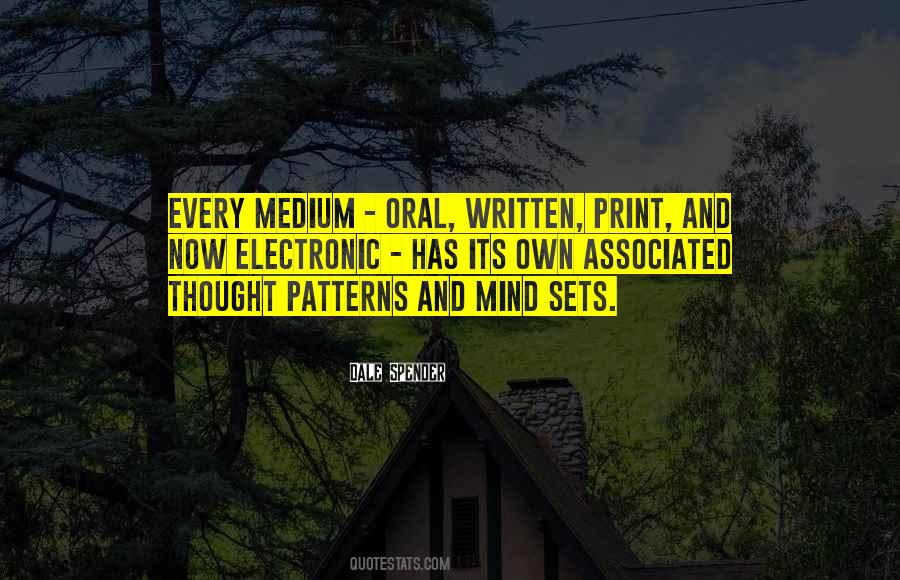 Thought Patterns Quotes #530266