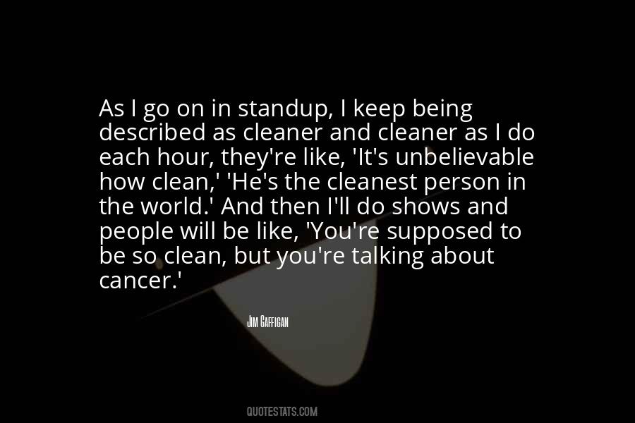 Quotes About Being Clean #1422230