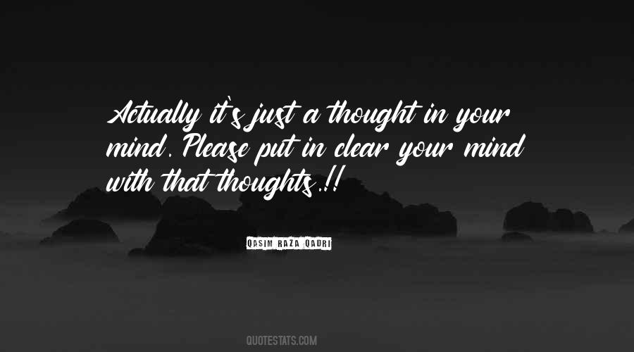 Thoughts In Life Quotes #182205