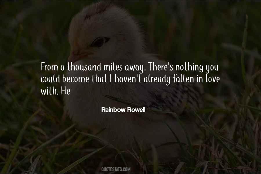 Thousand Miles To Go Quotes #345569