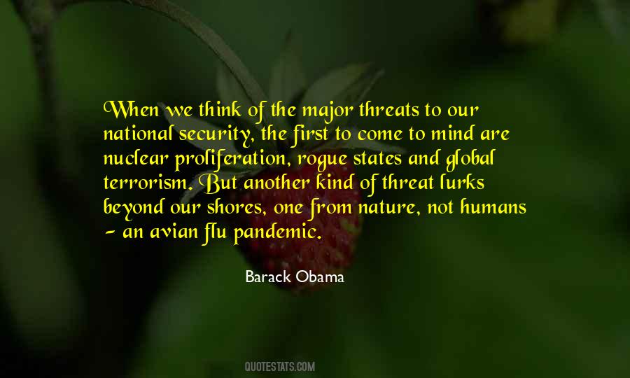 Threats To National Security Quotes #1196180