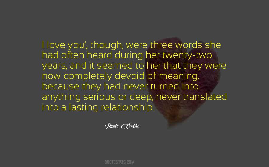 Three Words I Love You Quotes #782842