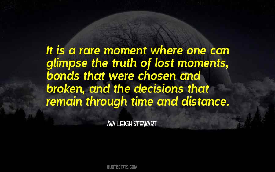 Through Distance And Time Quotes #1813796