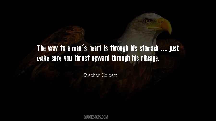 Through His Stomach Quotes #749714