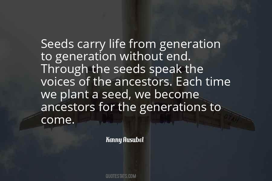 Through The Generations Quotes #155145