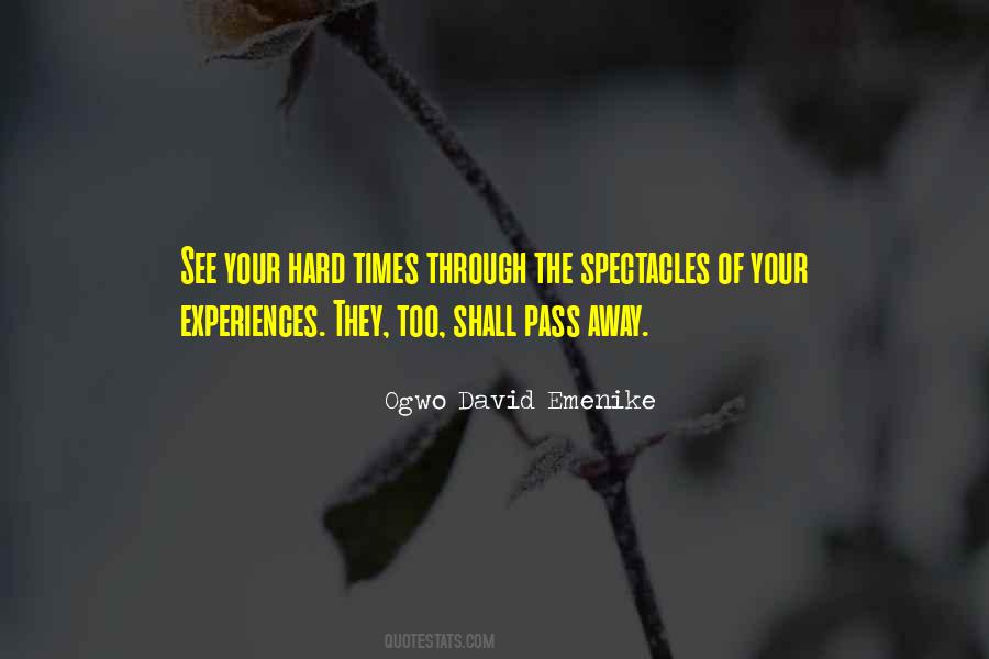 Through The Hard Times Quotes #1434904