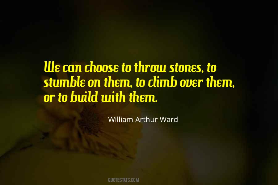 Throw Stones Quotes #1781433