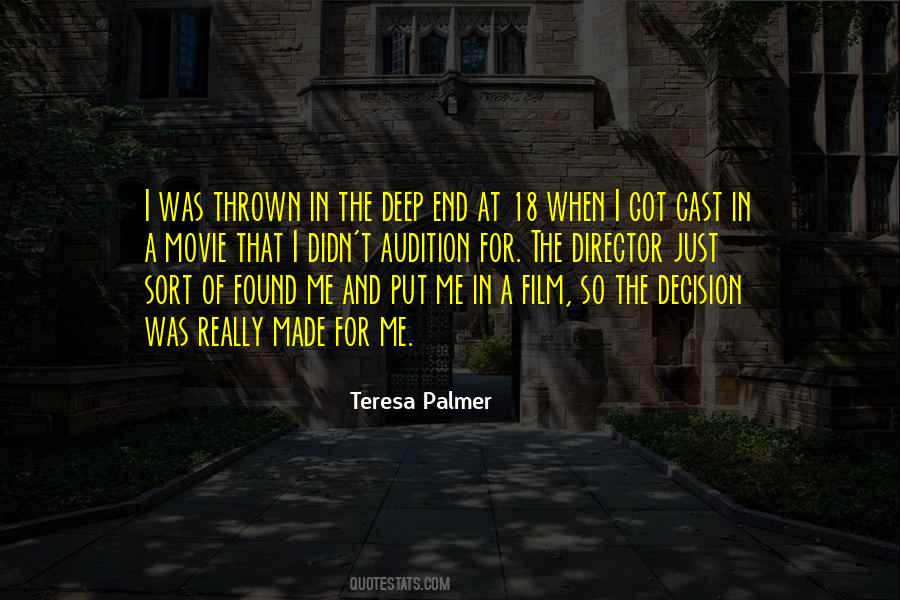 Thrown Into The Deep End Quotes #126182