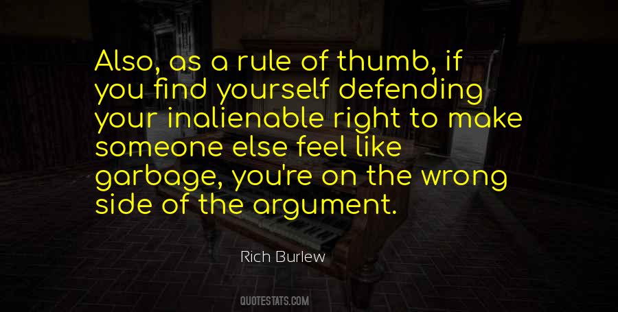 Thumb Rule Quotes #25518